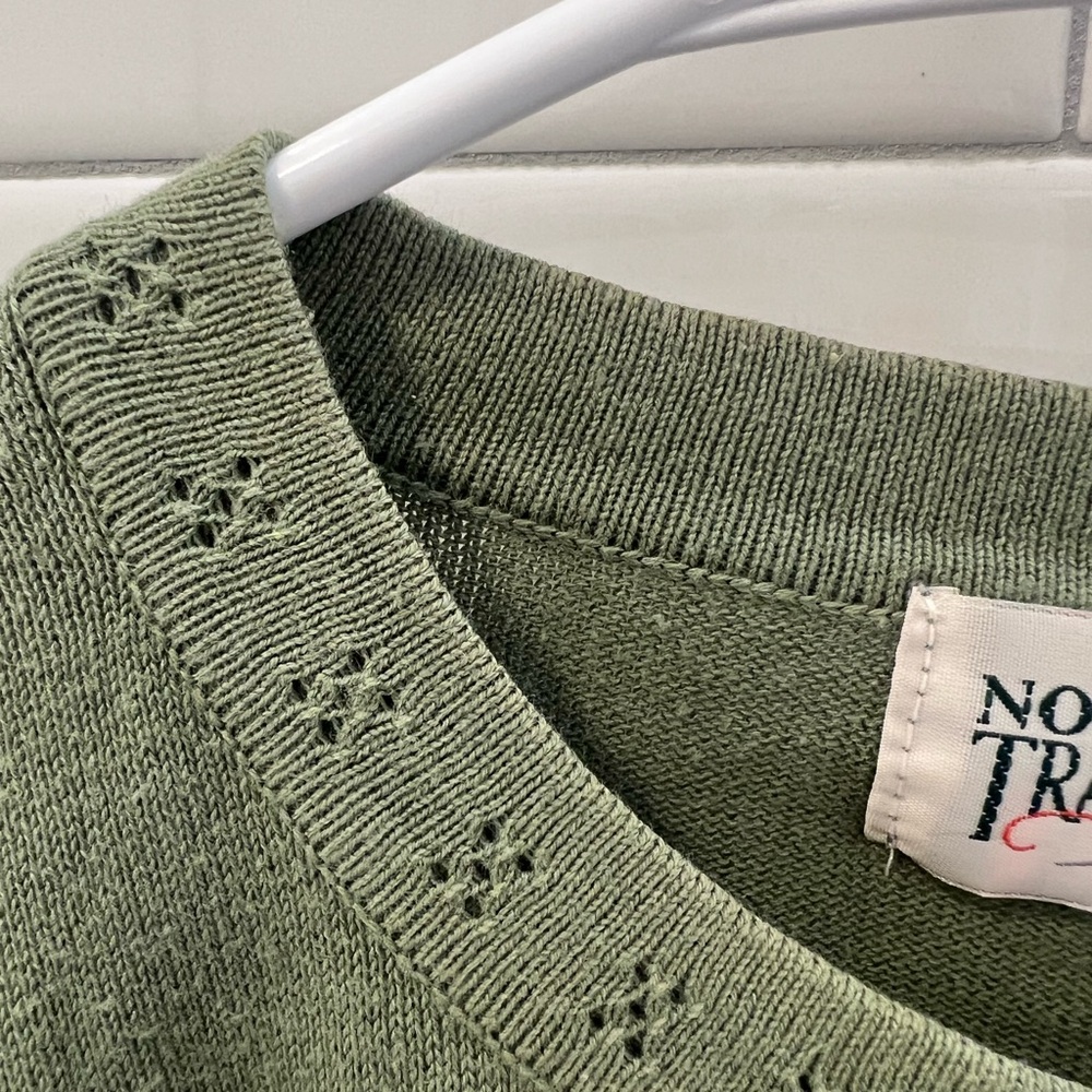 Olive Crew Neck cardigan